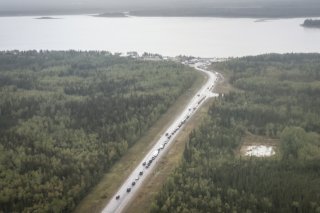 Plus de 20000 personnes doivent évacuer Yellowknife, la capitale des Territoires du Nord-Ouest du Canada (image d'illustration).